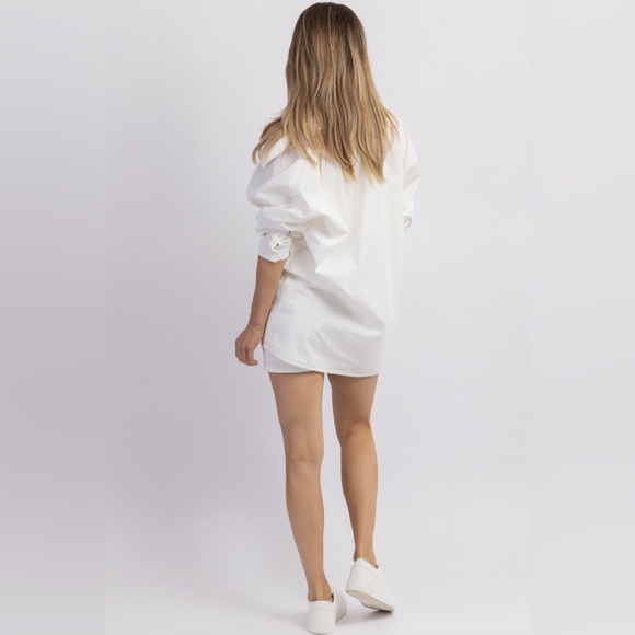 NWT Mable SERENA ASYMMETRIC LAYERED SHIRT DRESS small - Picture 5 of 13